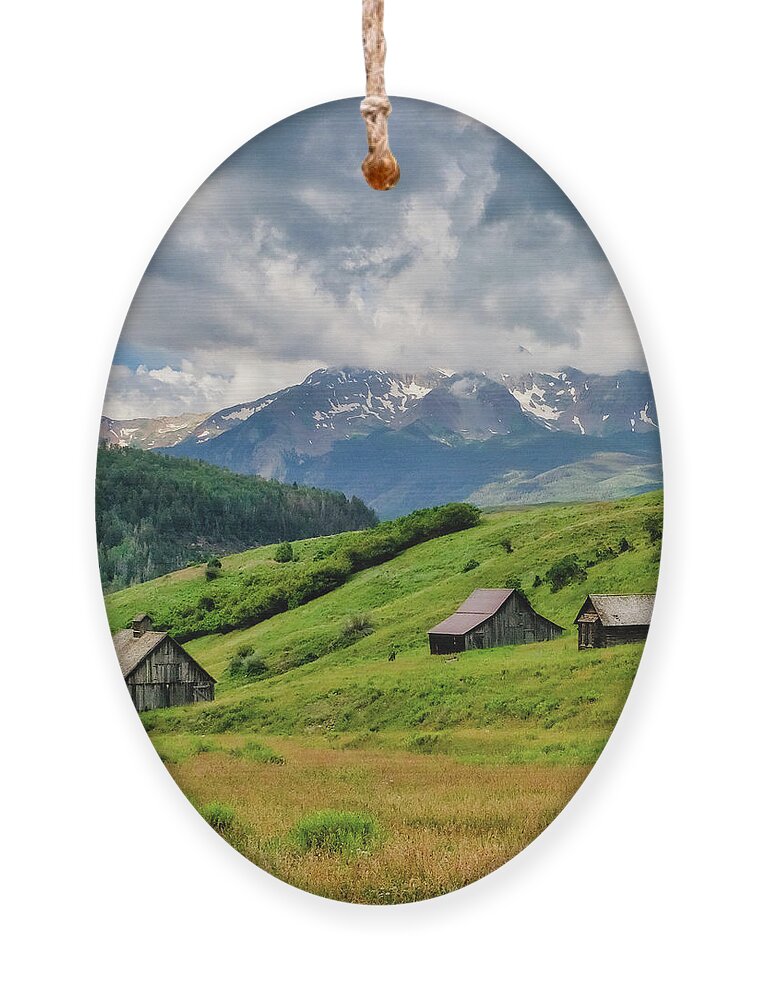 Crystal Lake Ornament featuring the photograph Telluride Colorado by Robert Bellomy