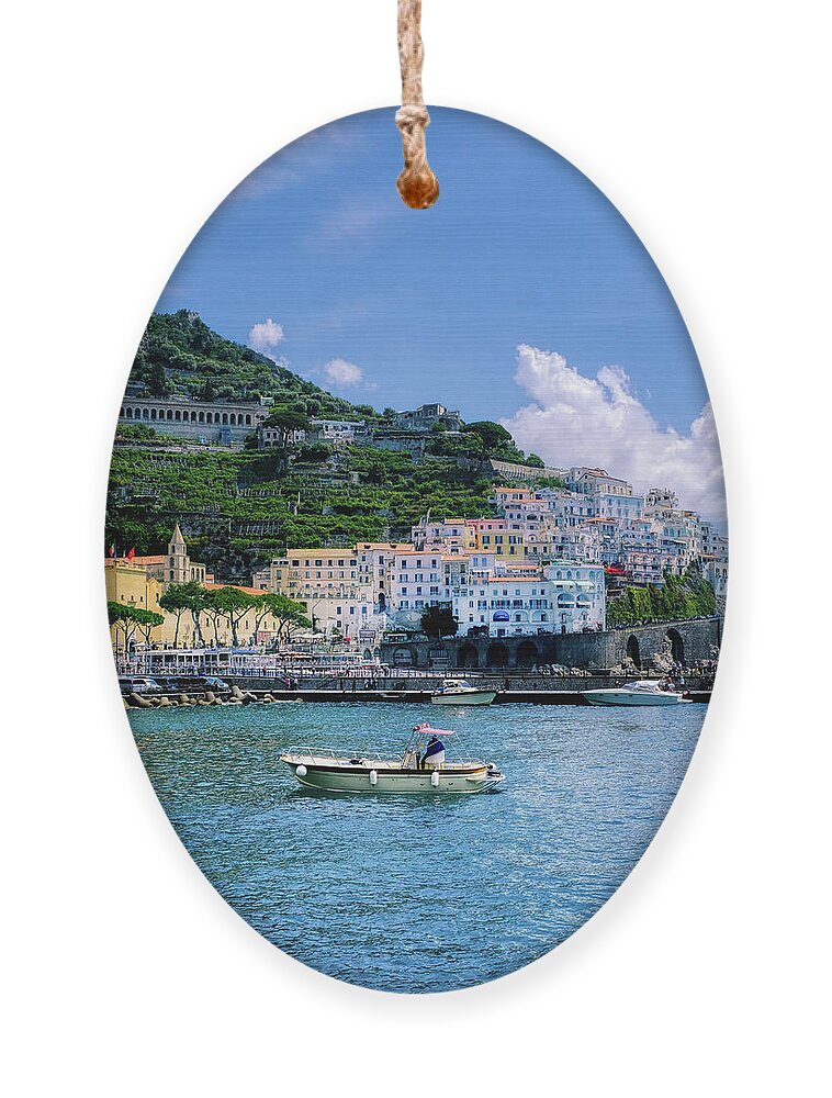 Photos Of Amalfi Coast Ornament featuring the photograph The Colorful Amalfi Coast by Robert Bellomy