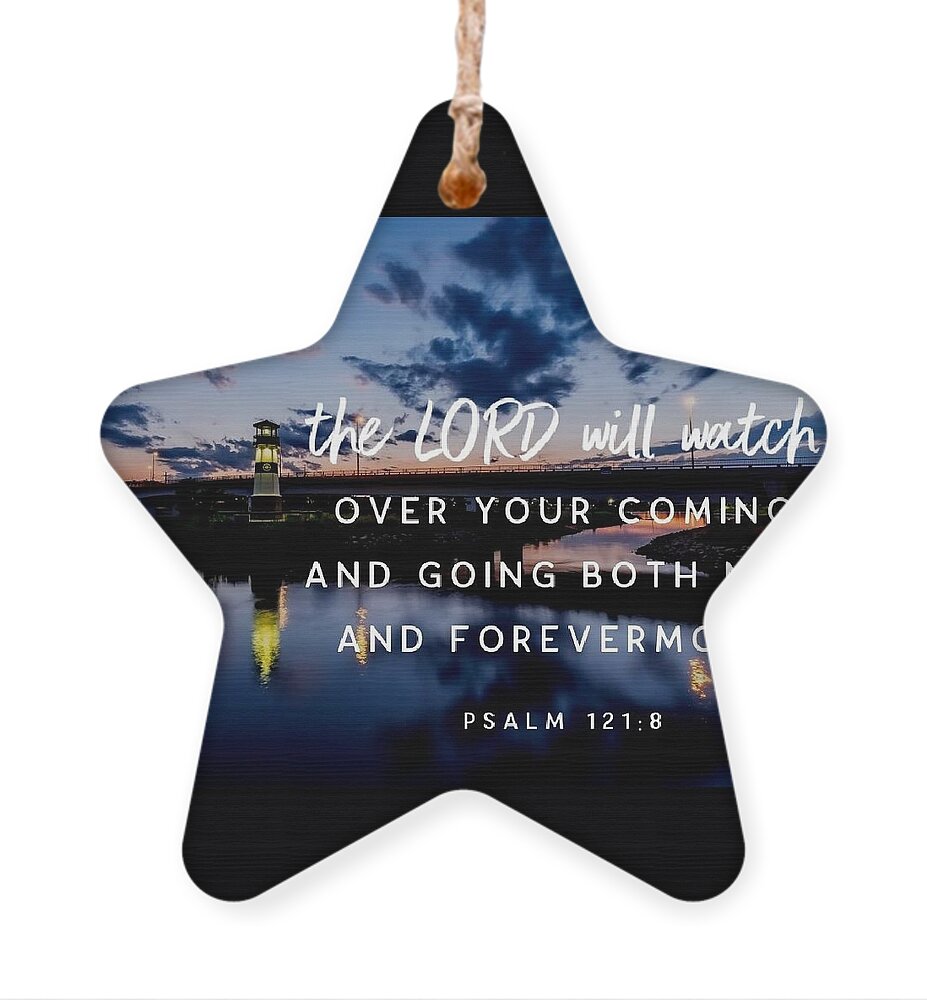  Ornament featuring the photograph The LORD will watch by Karen Biwersi