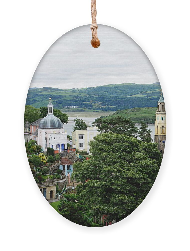 Richard Reeve Ornament featuring the photograph The Village 1 by Richard Reeve