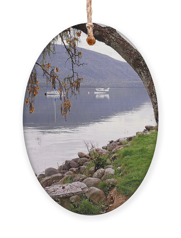 Water Ornament featuring the photograph Tranquility lakeside by Martin Smith