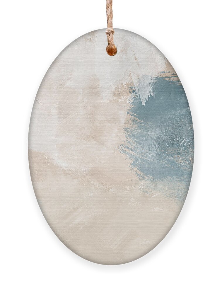 Abstract Ornament featuring the painting Twilight Blue- Art by Linda Woods by Linda Woods
