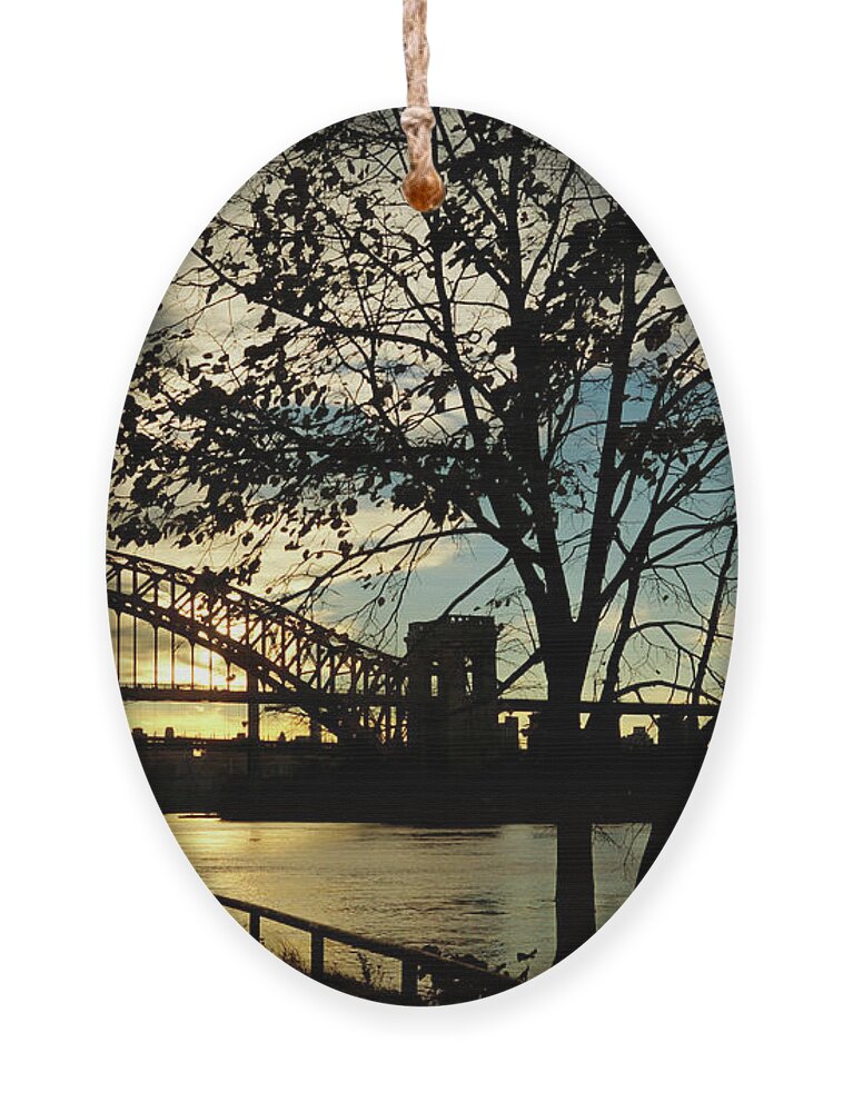 Sunset Ornament featuring the photograph Twilight by Cate Franklyn