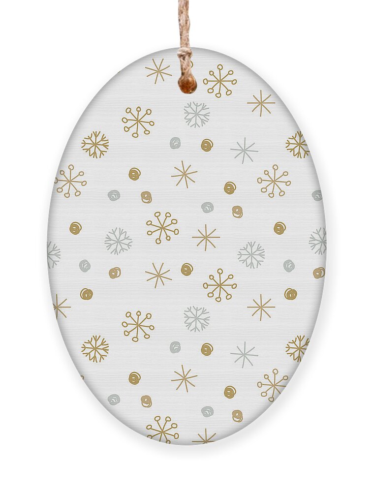 Year Ornament featuring the digital art Vector Seamless Winter Pattern by Mcherevan
