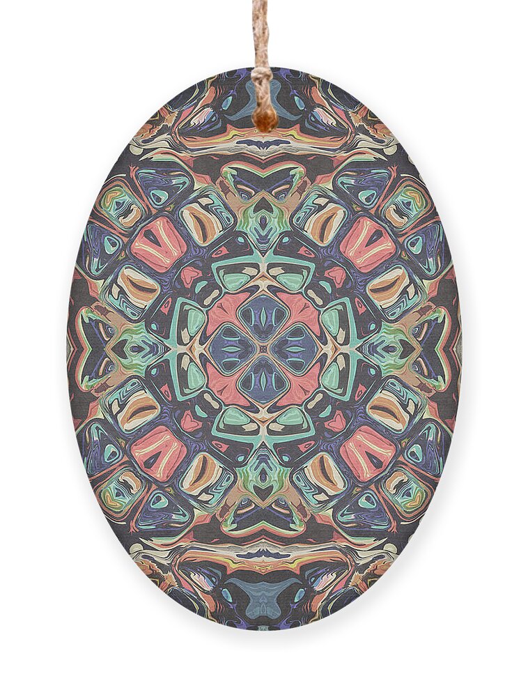 Mandala Ornament featuring the digital art Vintage Symmetry Mandala by Phil Perkins