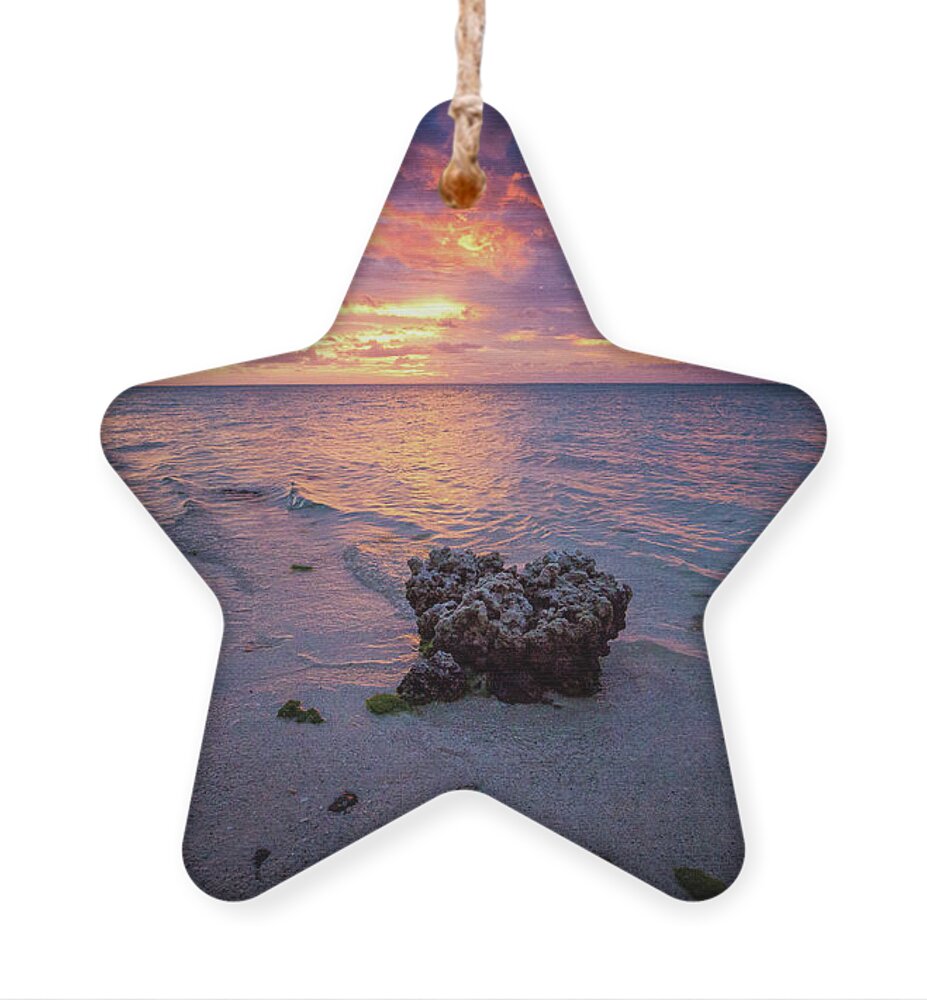 Sunset Ornament featuring the photograph Volcanic Sunset by Becqi Sherman