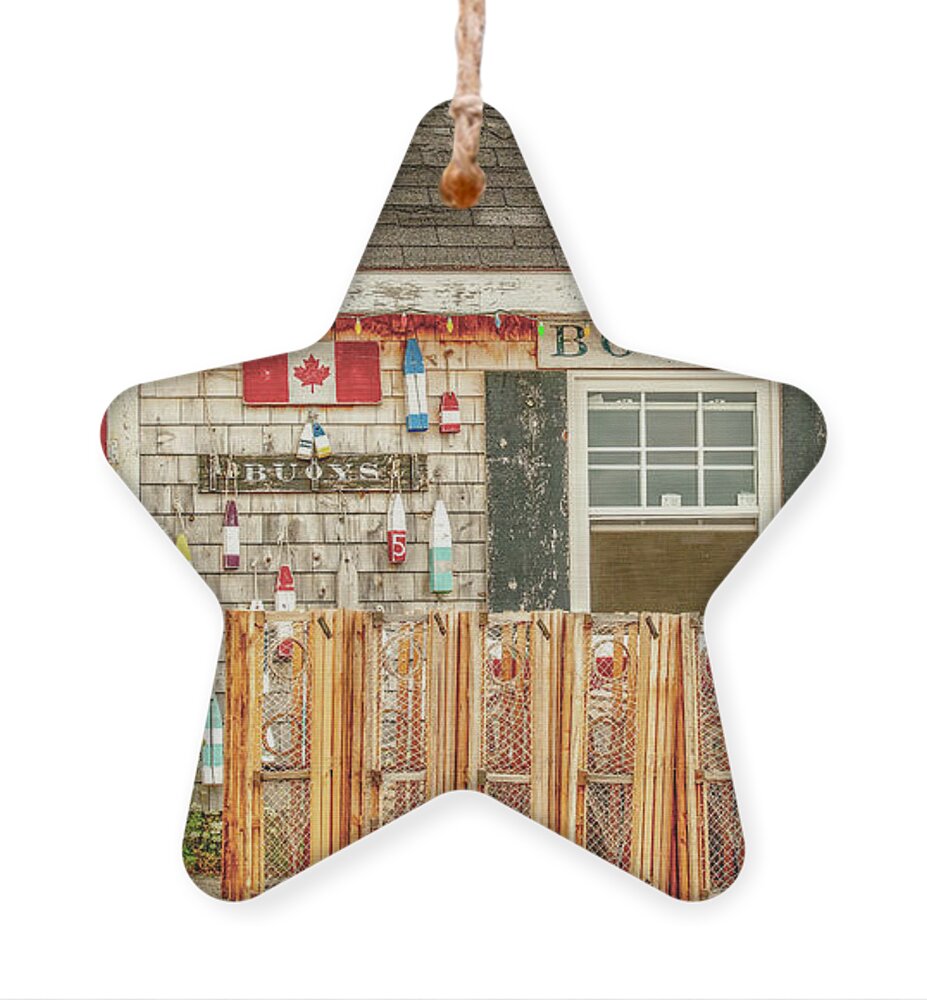 Pei Ornament featuring the photograph Wharf Side by Marcy Wielfaert