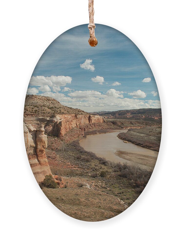 Colorado Ornament featuring the photograph Winter in Horsethief Canyon by Julia McHugh