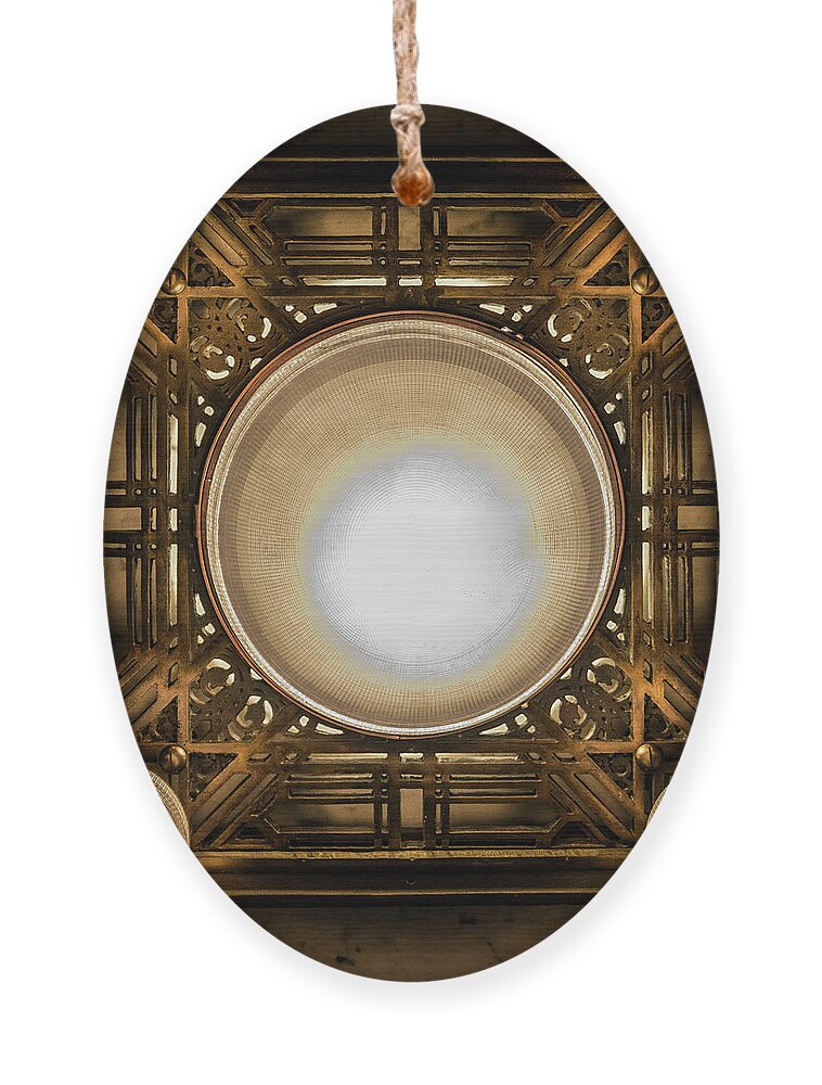 Art Ornament featuring the photograph A Chandelier in the Rookery by David Levin