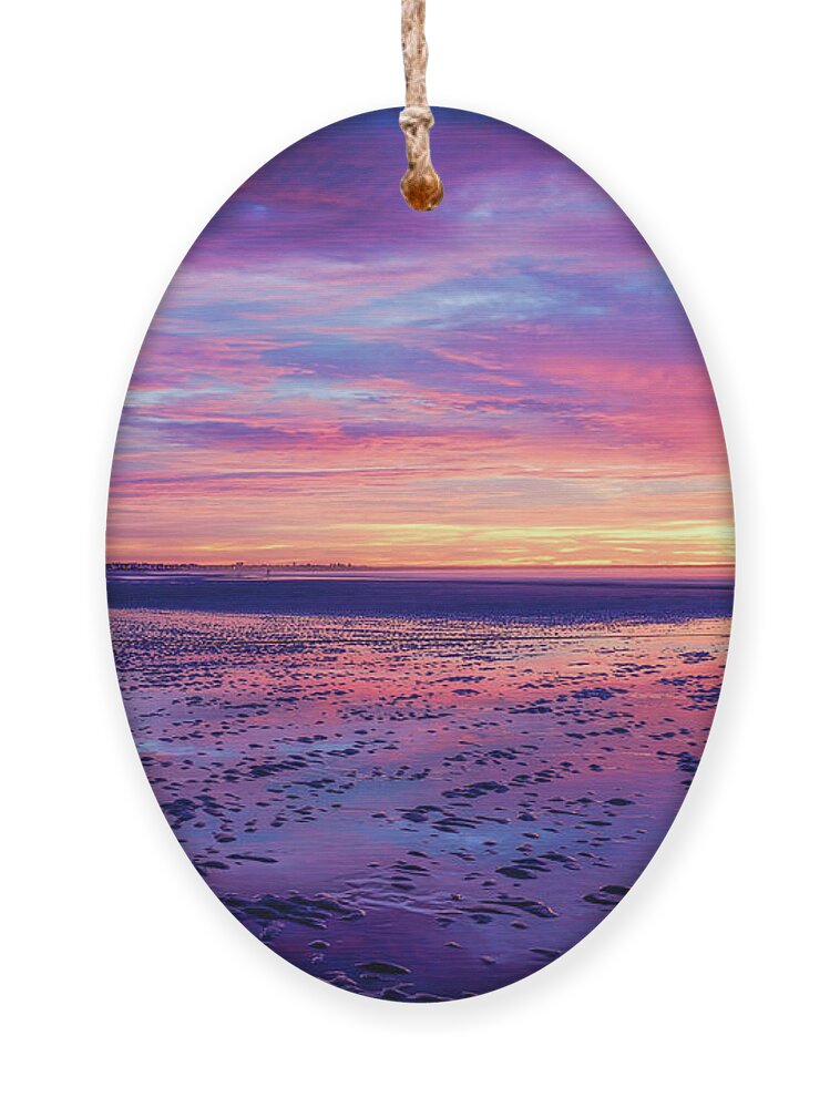 Ogunquit Beach Ornament featuring the photograph The Sky Speaks by Penny Polakoff