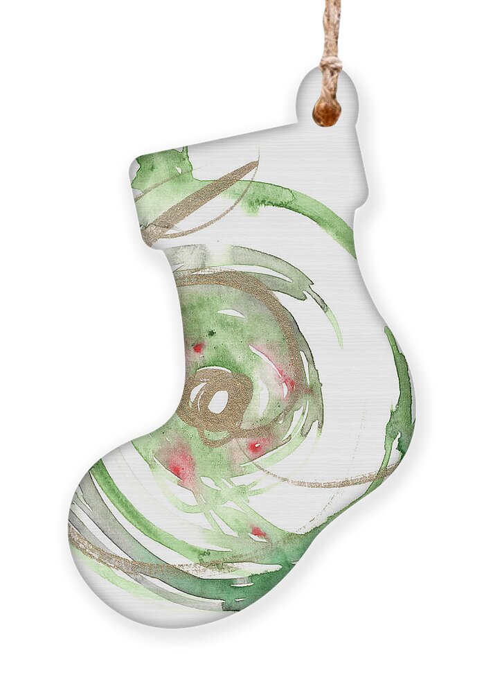 Ornament featuring the painting Christmas Card 19 #1 by Katrina Nixon