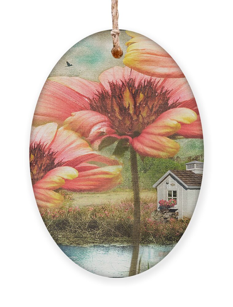 Flower Ornament featuring the photograph Covered in Love by Shara Abel