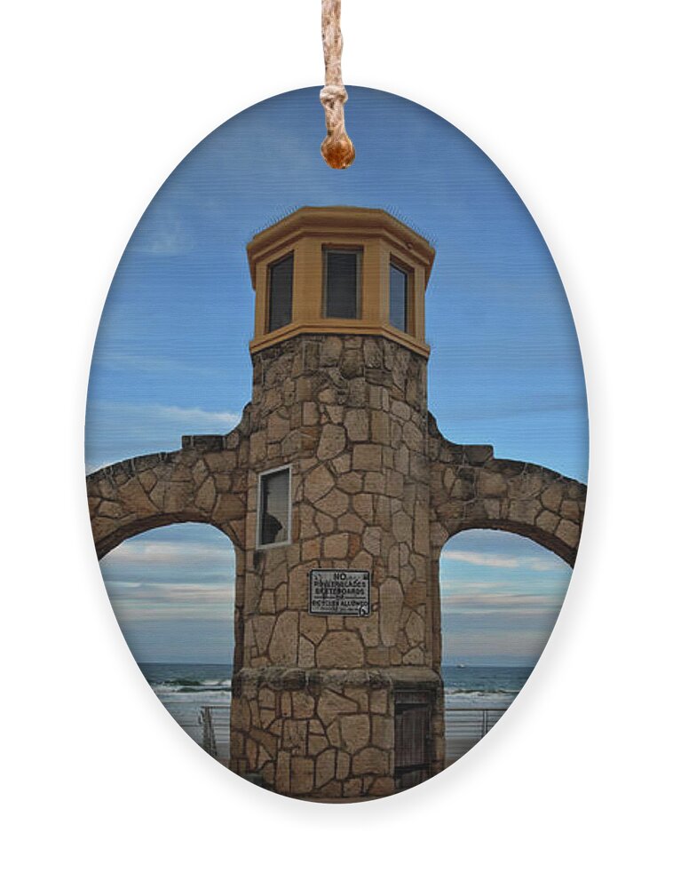 Beach Ornament featuring the photograph Daytona Beach #1 by George Taylor