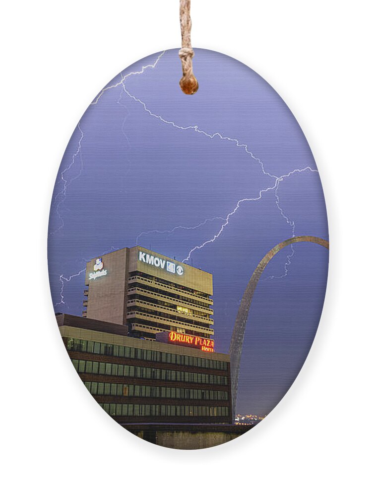 Lighting Ornament featuring the photograph Electric Gateway by Marcus Hustedde