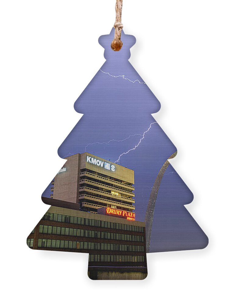 Lighting Ornament featuring the photograph Electric Gateway #1 by Marcus Hustedde