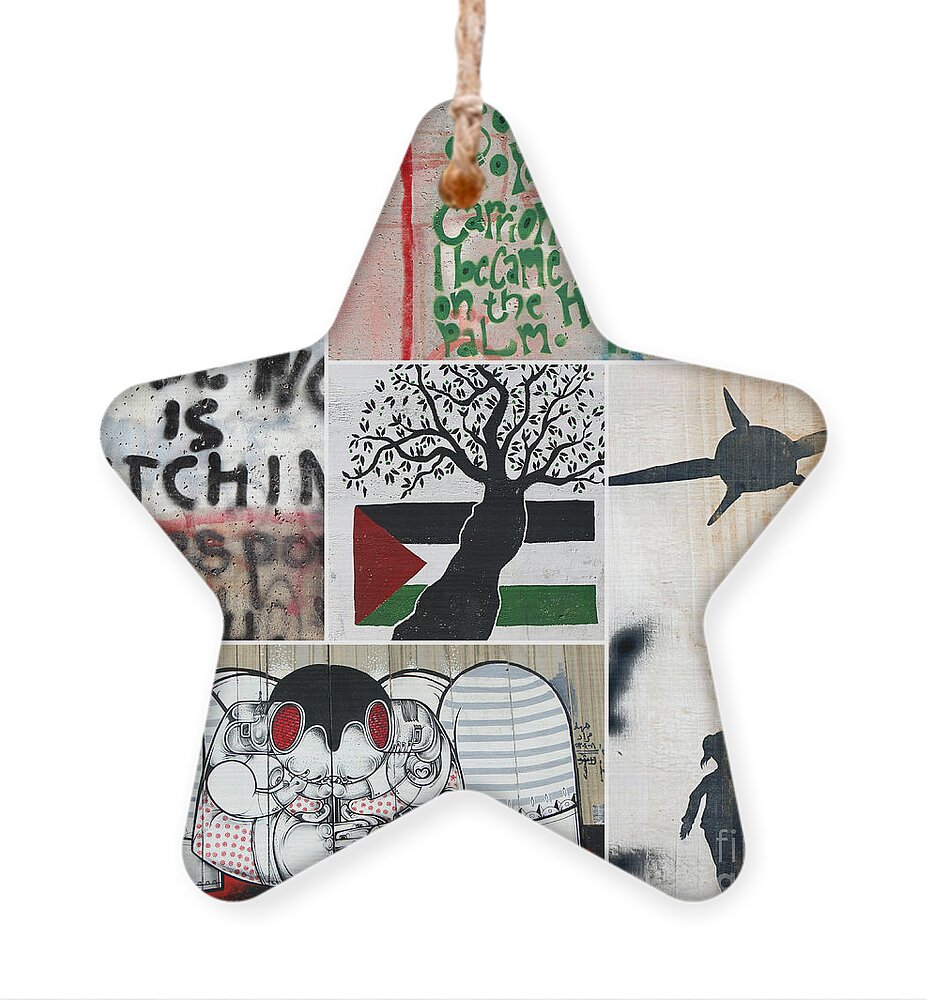 Children Ornament featuring the photograph Flag Tree #1 by Munir Alawi