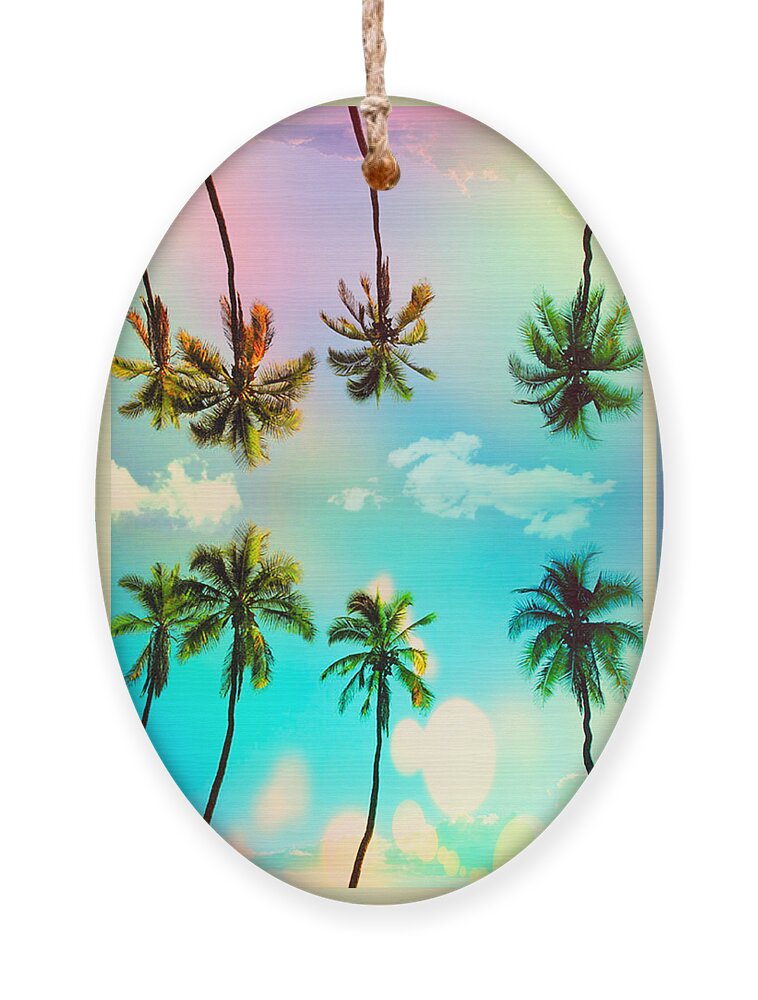 Venice Beach Ornament featuring the digital art Florida #2 by Mark Ashkenazi