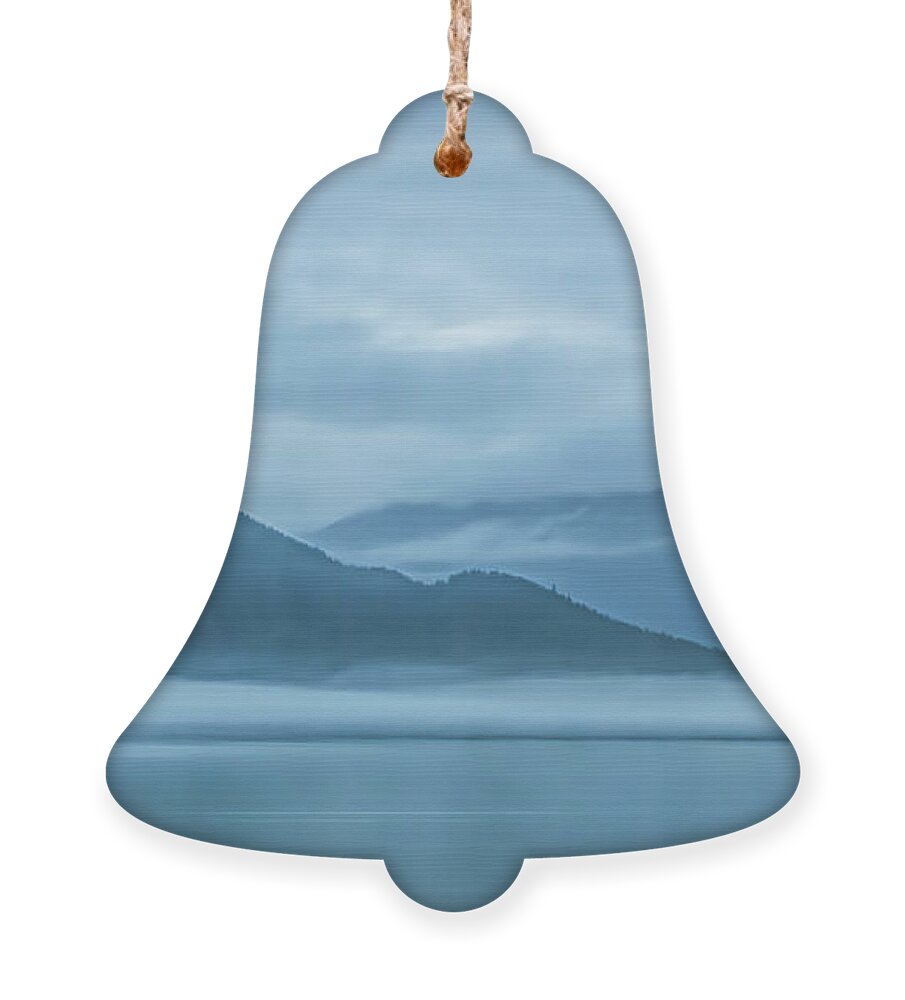 Alaska Ornament featuring the photograph Foggy Morning in Juneau #1 by Marcy Wielfaert