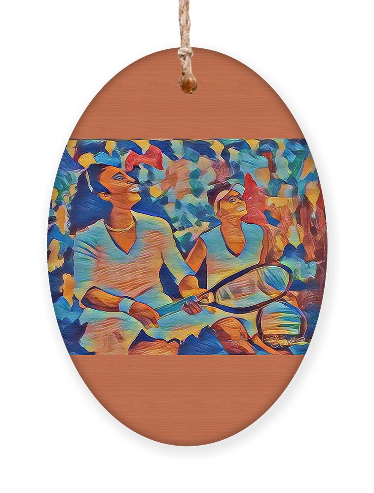  Ornament featuring the painting G.o.a.t by Angie ONeal