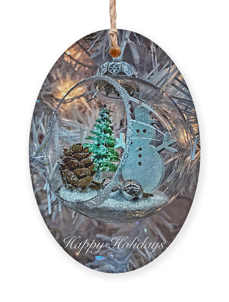 Happy Holidays Ornament featuring the photograph Happy Holidays #2 by Jerry Abbott