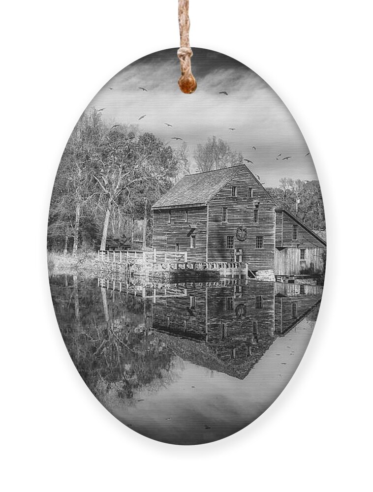 Old Ornament featuring the photograph Historic Yates Mill by Rick Nelson