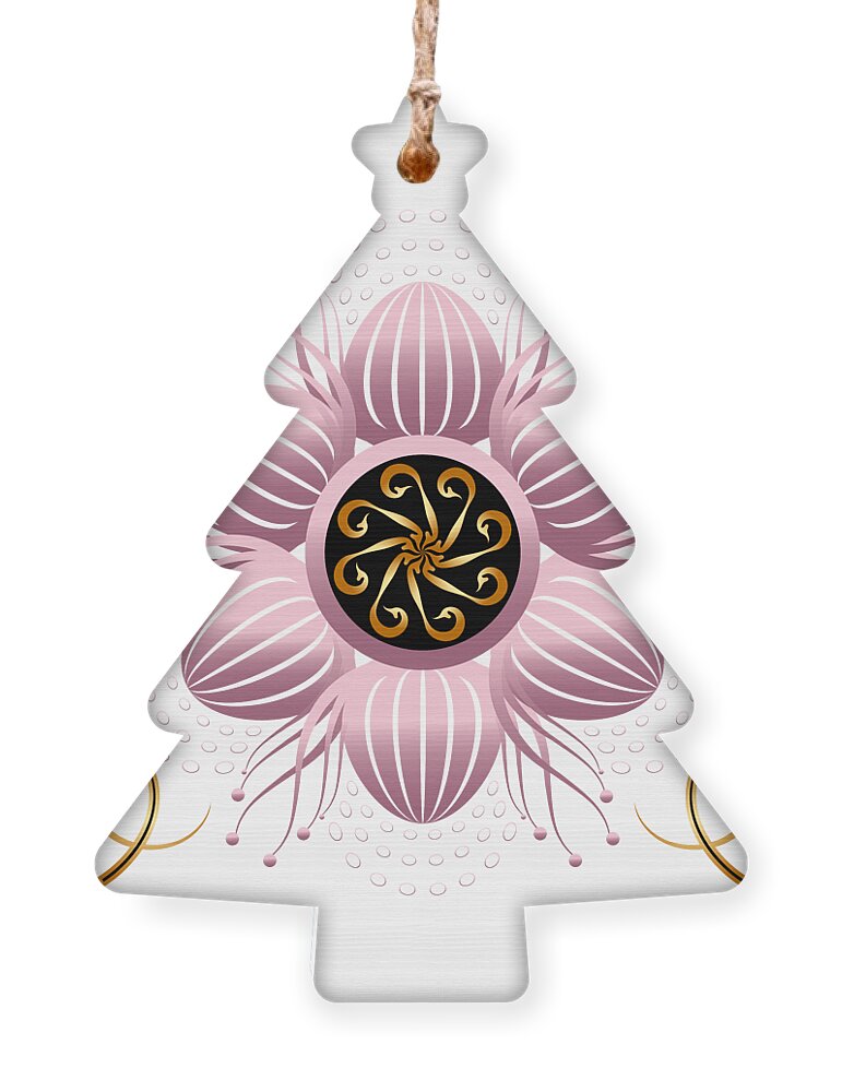 Modern Abstract Mandala Ornament featuring the digital art Kuklos No 4404 #1 by Alan Bennington