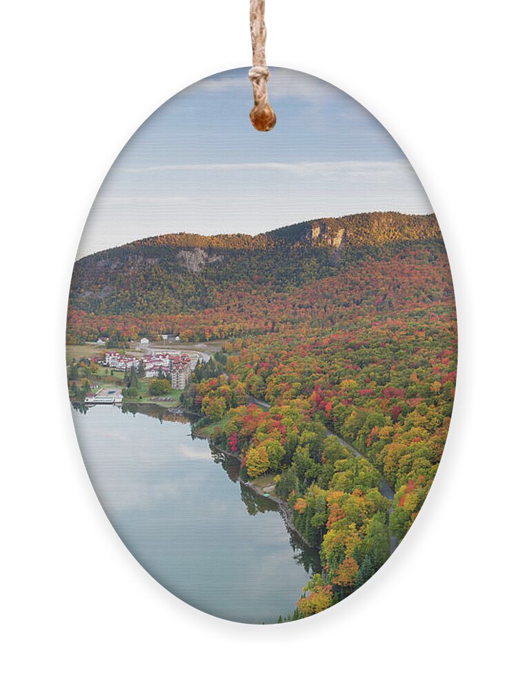 Abeniki Mountain Ornament featuring the photograph Lake Gloriette - Dixville, New Hampshire by Erin Paul Donovan
