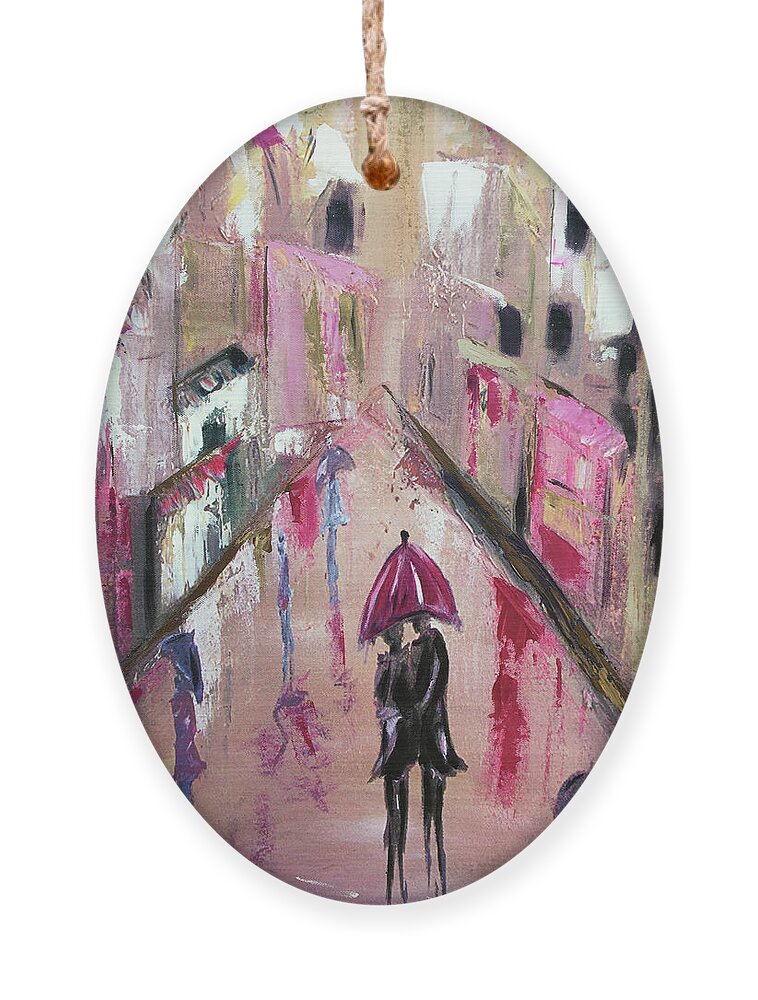 Love Ornament featuring the painting Lucky in Love by Roxy Rich