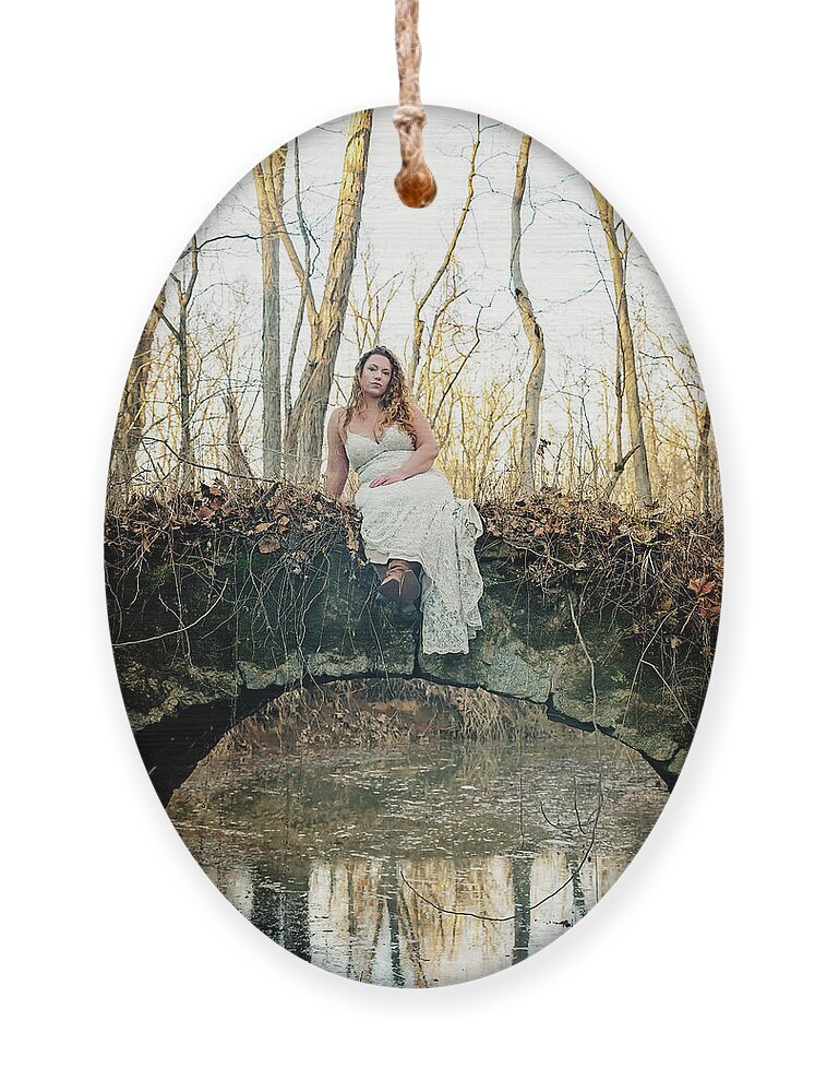 Serenity Ornament featuring the photograph Serenity in the Woods #1 by Travis Rogers