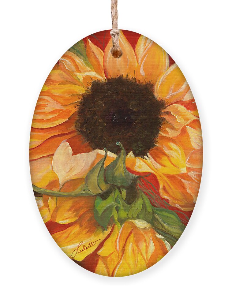 Autumn Ornament featuring the painting Sun Dancer by Juliette Becker