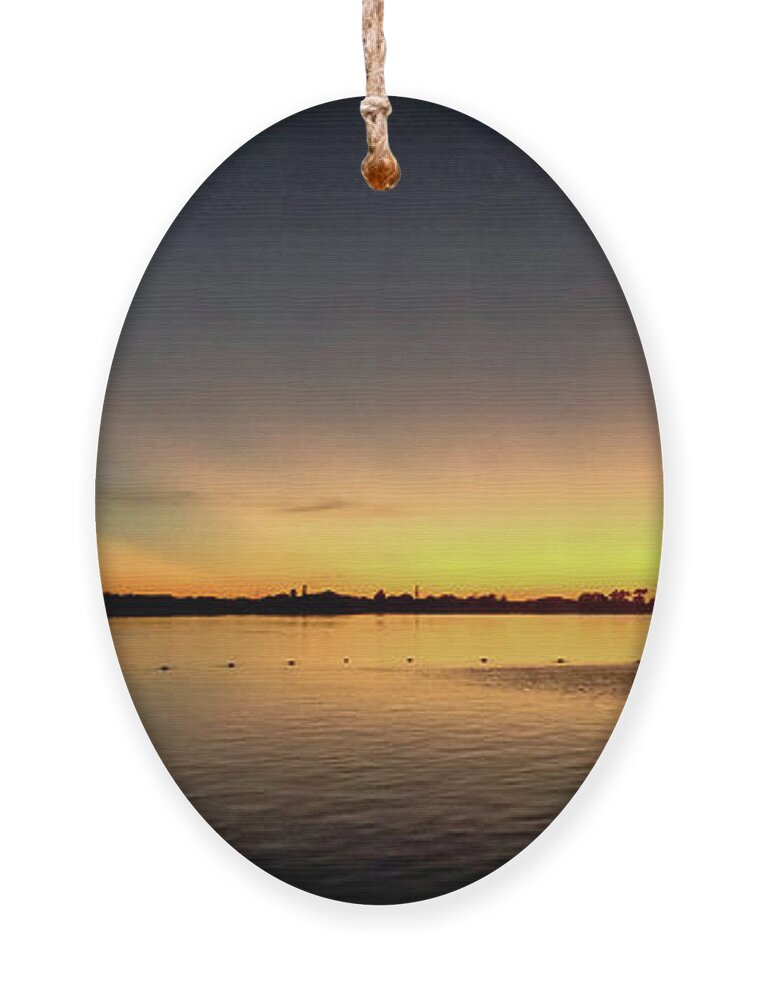 Sunrise Ornament featuring the photograph Sunrise in Paradise by Judy Hall-Folde