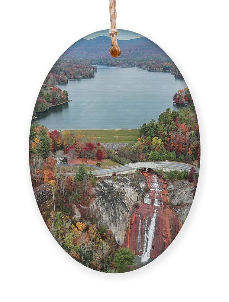  Ornament featuring the photograph Toxaway Falls #1 by Chris Berrier