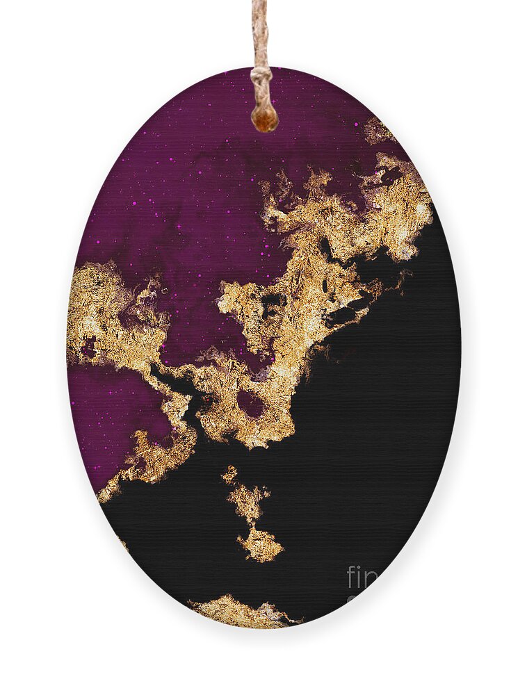 Holyrockarts Ornament featuring the mixed media 100 Starry Nebulas in Space Abstract Digital Painting 021 by Holy Rock Design