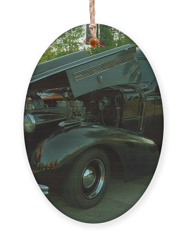 David Buick Ornament featuring the photograph 1937 Buick by PROMedias US