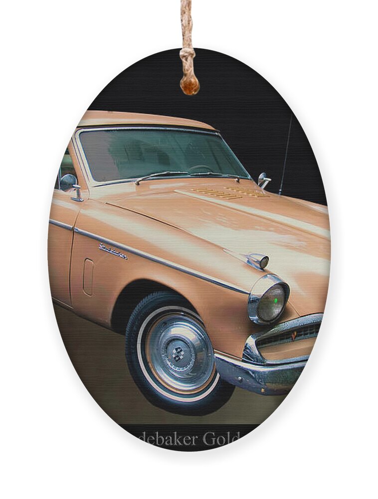 1950s Cars Ornament featuring the photograph 1957 Studebaker Golden Hawk by Flees Photos