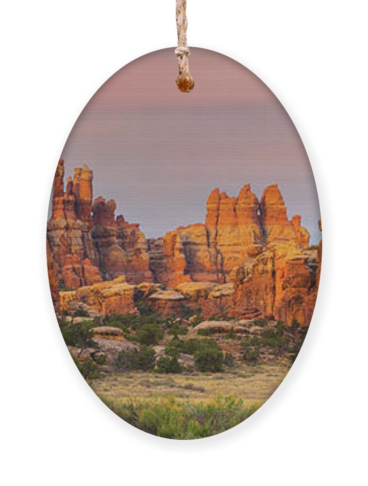 Beauty In Nature Ornament featuring the photograph Chesler Park, Canyonlands NP, Utah #2 by Henk Meijer Photography