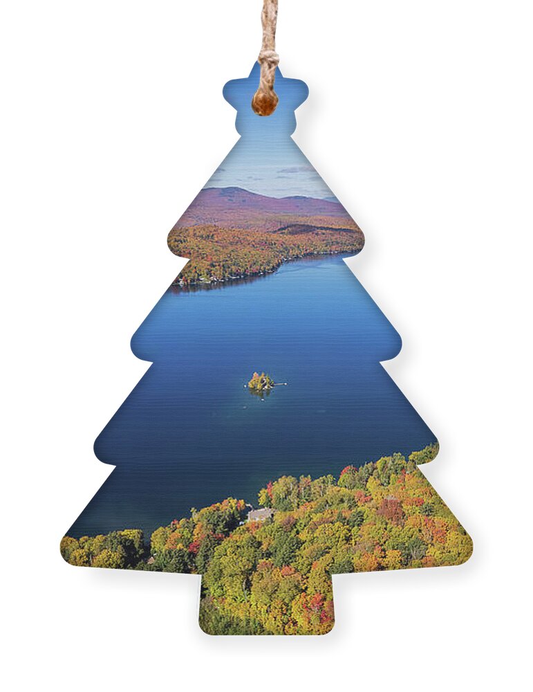  Ornament featuring the photograph Fall At Maidstone Lake, Vermont by John Rowe
