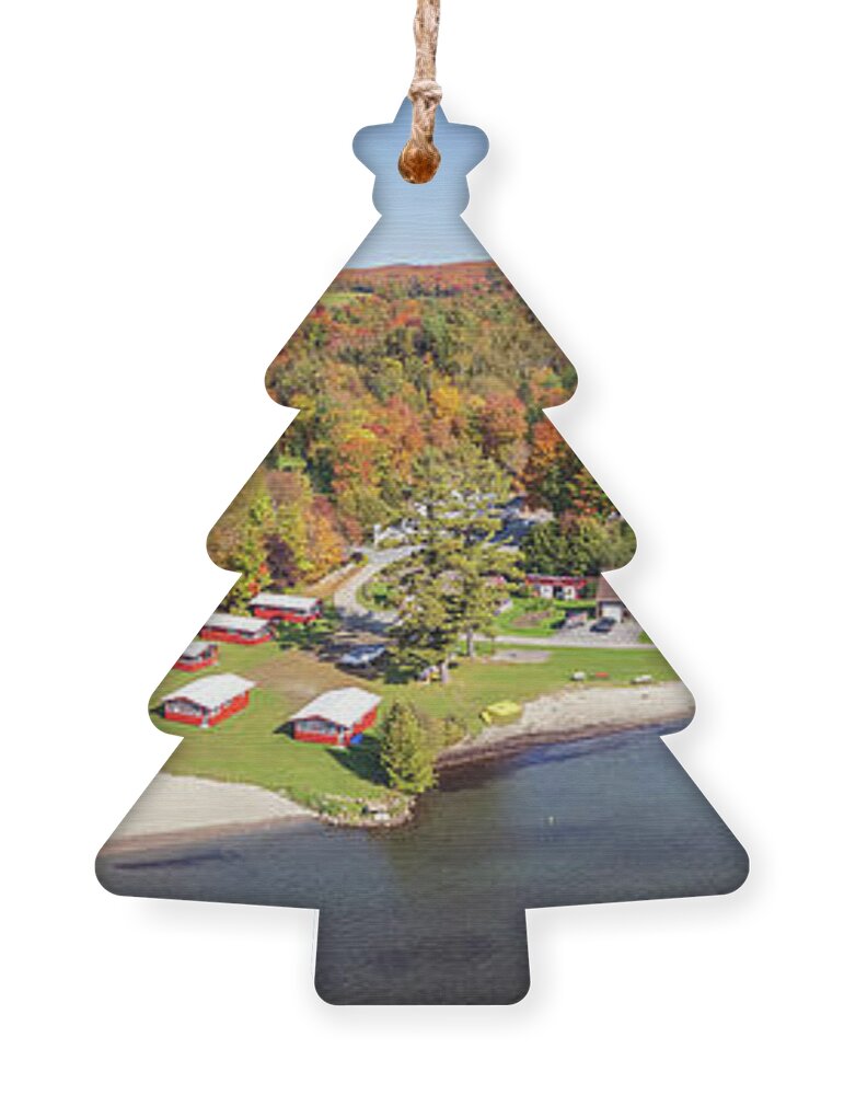 Lake Willoughby Ornament featuring the photograph Lake Willoughby, Vermont by John Rowe