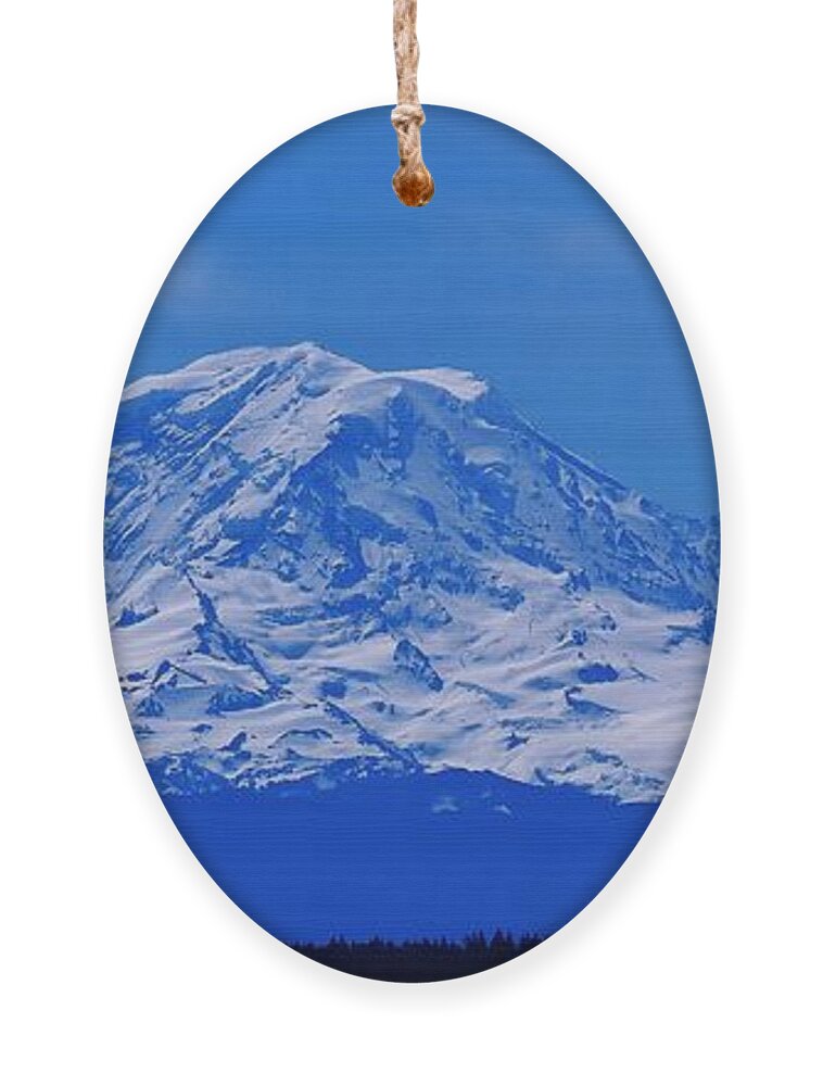 Mt. Rainier Ornament featuring the photograph Mt. Rainier #2 by Jimmy Chuck Smith