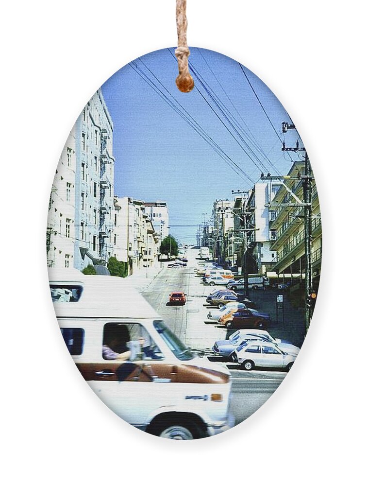  Ornament featuring the photograph San Francisco 1984 by Gordon James