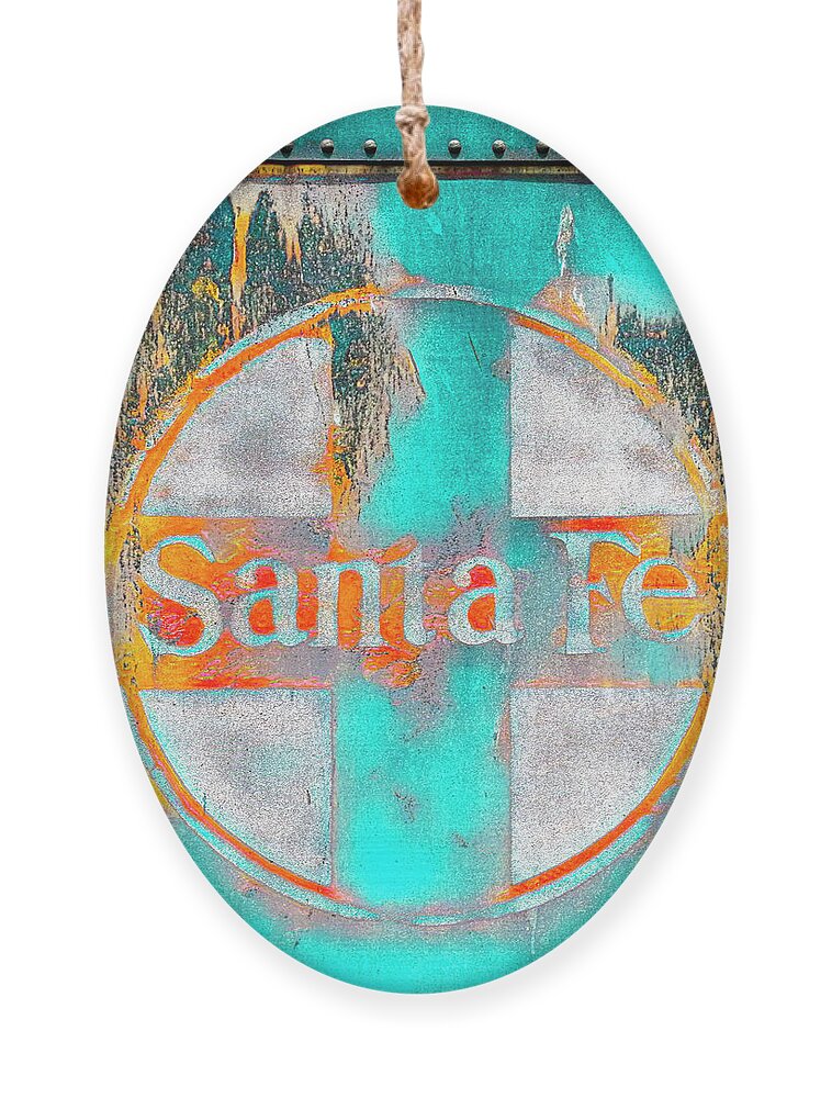 © 2018 Lou Novick All Rights Reserved Ornament featuring the photograph Santa Fe RR #1 by Lou Novick
