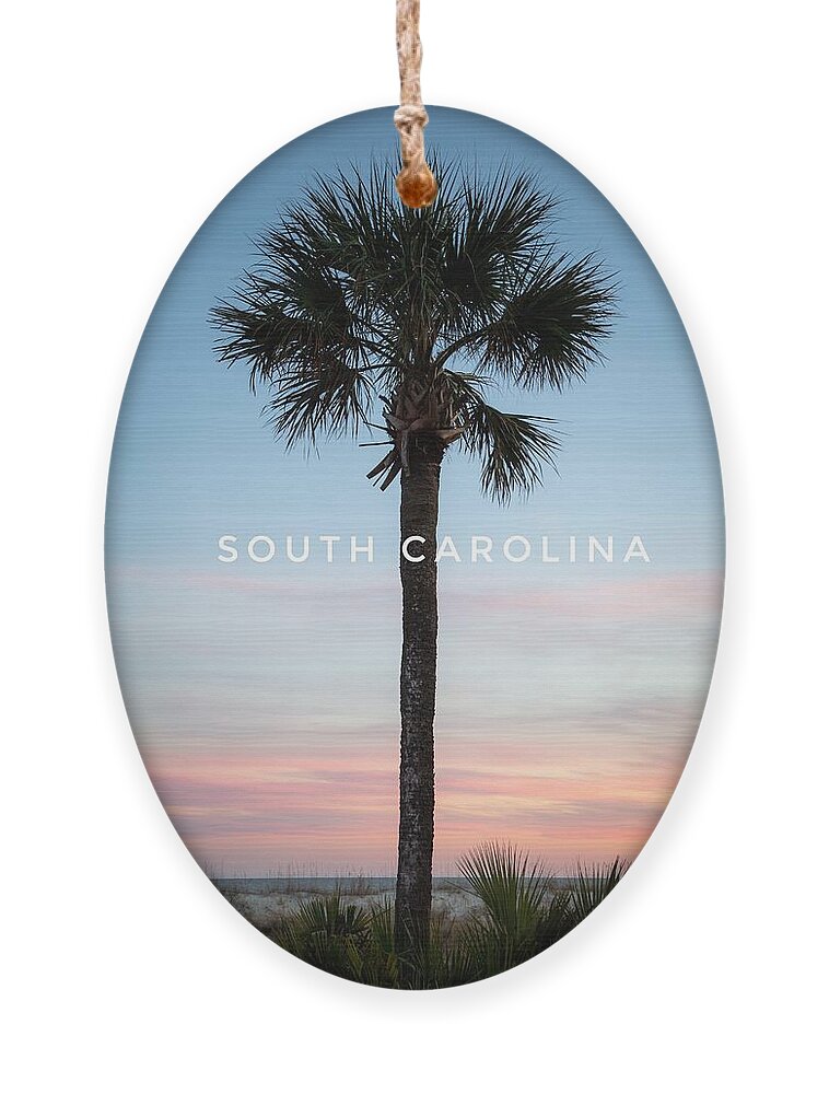 Tree Ornament featuring the photograph SC Palmetto Tree #3 by Cindy Robinson