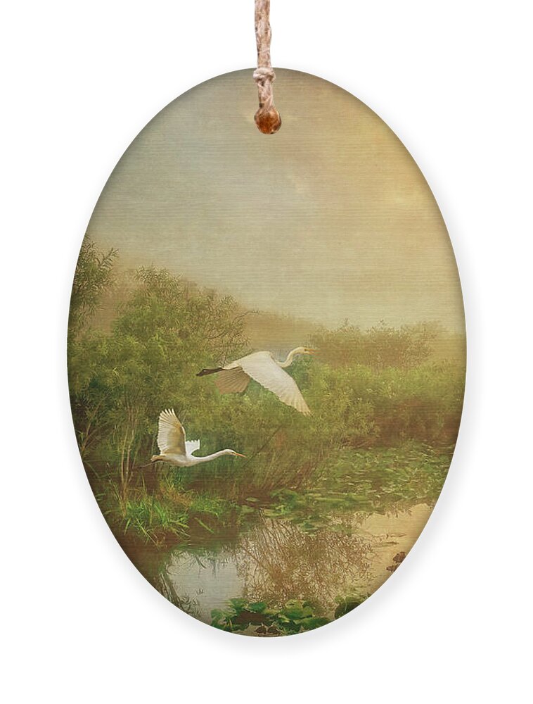 Painterly Photography Ornament featuring the photograph Sunrise Gifts by Louise Lindsay