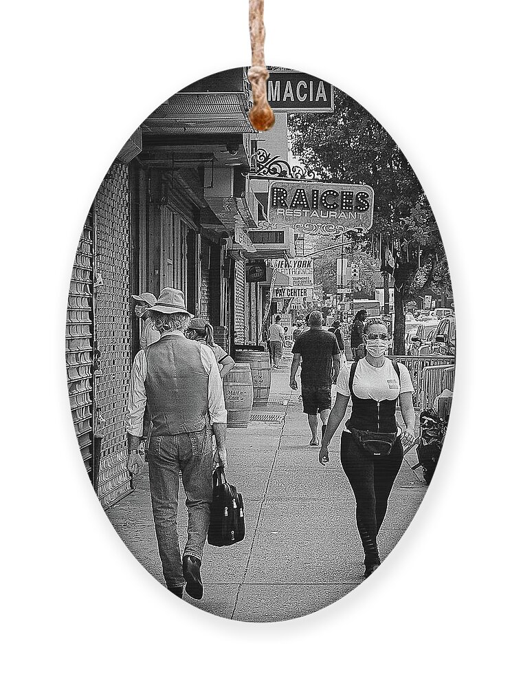 Inwood Ornament featuring the photograph 207th Street by Cole Thompson