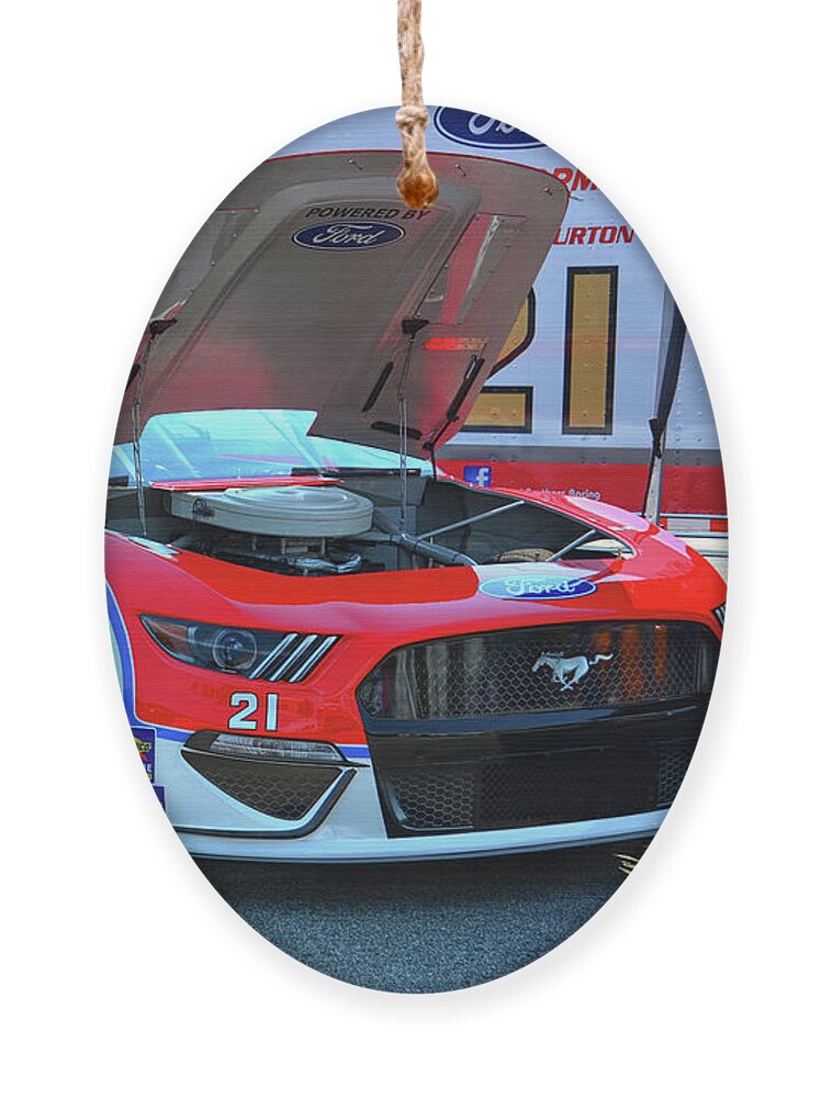 Car Ornament featuring the photograph 21 Ford Mustang Performance by Mike Martin