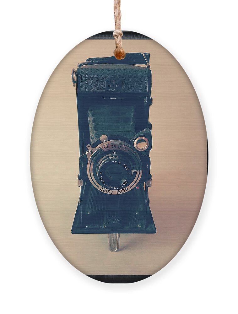 Studio Ornament featuring the photograph 22-06-22 STUDIO. Zeiss Ikon. by Lachlan Main
