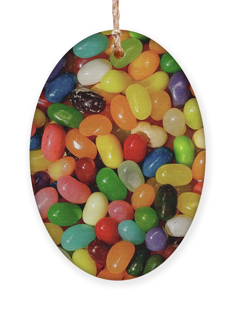 Jelly Beans Ornament featuring the photograph Jelly Beans wide view by Peter Pauer