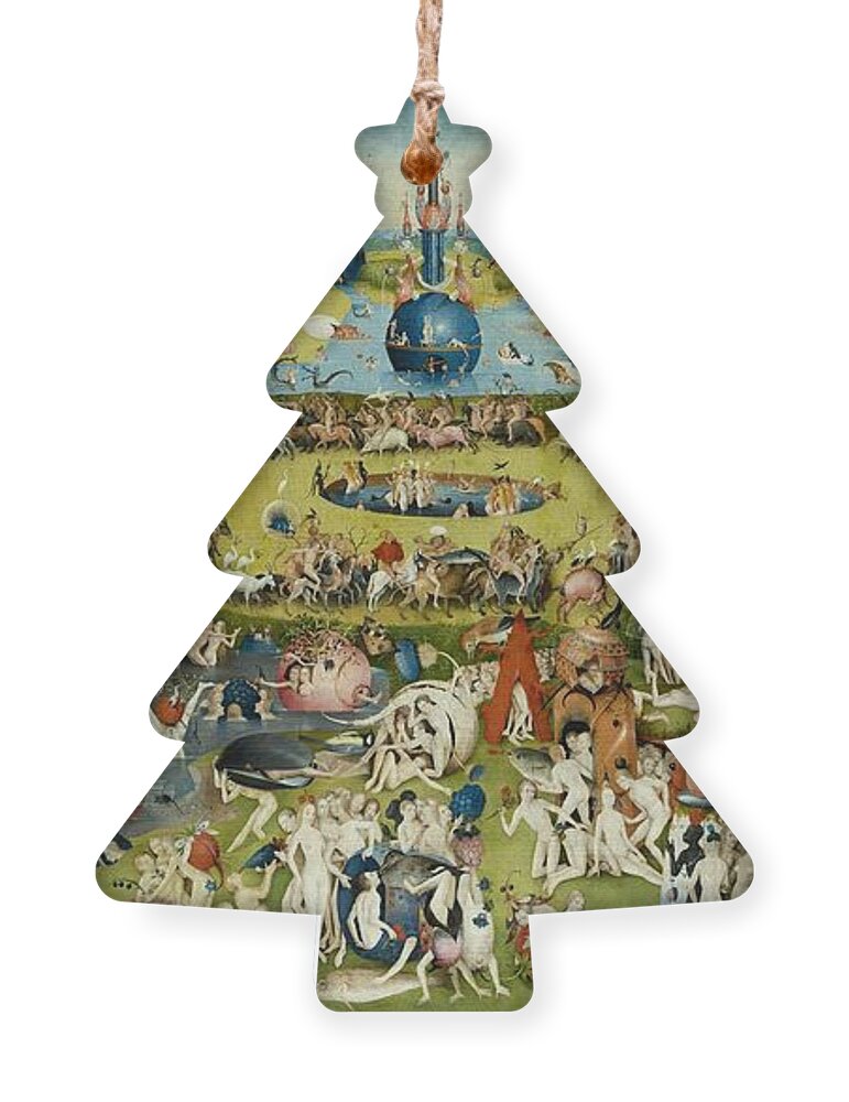 Hieronymus Bosch Ornament featuring the painting The Garden Of Earthly Delights #1 by Hieronymus Bosch