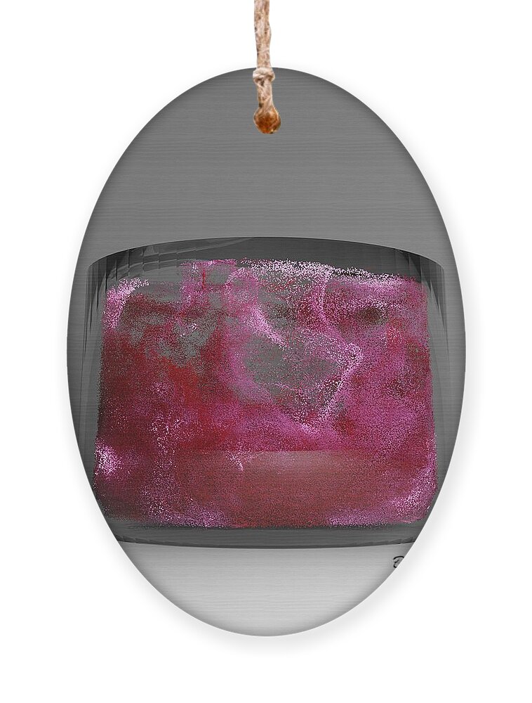 Nft Ornament featuring the digital art 401 Glass Waves by David Bridburg