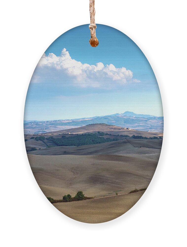 Beautiful Ornament featuring the photograph landscape, Tuscany, Italy #7 by Eleni Kouri